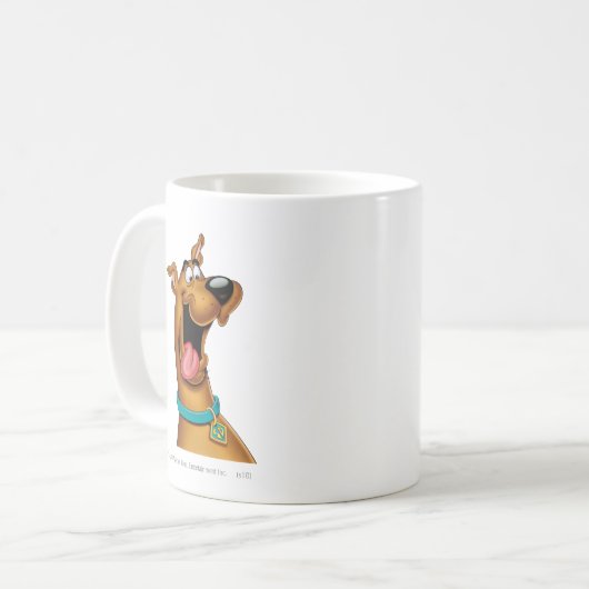 Scooby-Doo begeistert Kaffeetasse (Vorderseite Links)