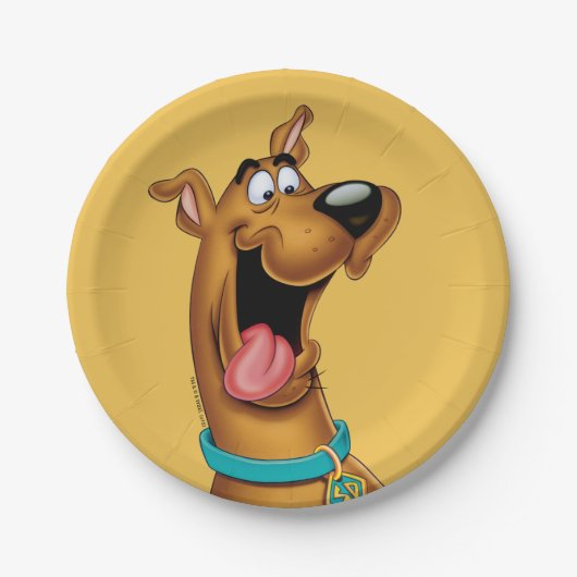 Scooby-Doo begeistert Pappteller (Vorderseite)
