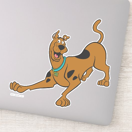Scooby-Doo bereit zum Spielen Aufkleber (Detail)