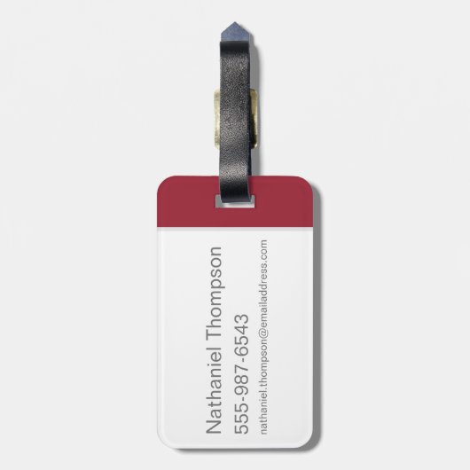 Scooby-Doo Bowling Gepäckanhänger (Rückseite vertikal)