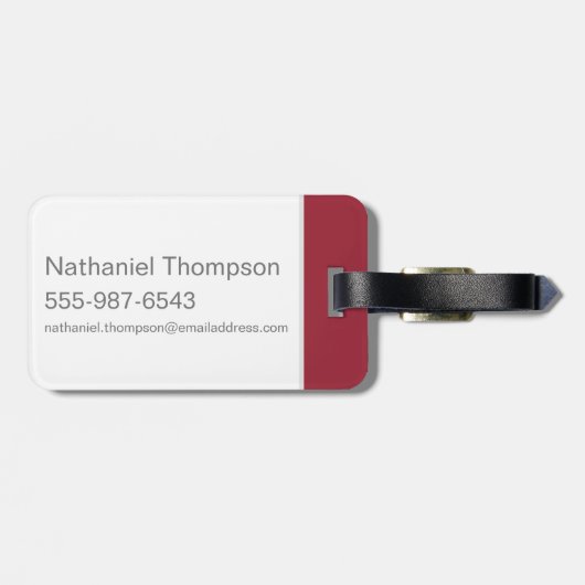 Scooby-Doo Bowling Gepäckanhänger (Rückseite horizontal)