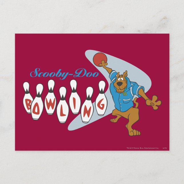 Scooby-Doo Bowling Postkarte (Vorderseite)