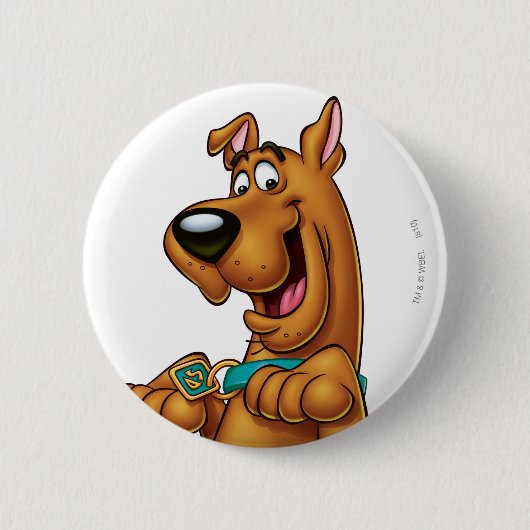 Scooby-Doo bricht auf Button (Vorderseite)