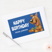 Scooby-Doo bricht auf | Happy Birthday Rechteckiger Aufkleber (Umschlag)