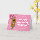 Scooby-Doo Butterfly Kisses Karte (Gelbe Blume)