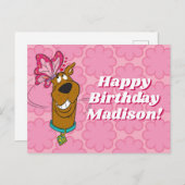 Scooby-Doo Butterfly Kisses Postkarte (Vorne/Hinten)