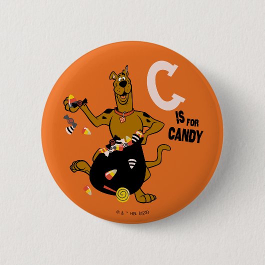 Scooby-Doo | C ist für Candy Button (Vorderseite)