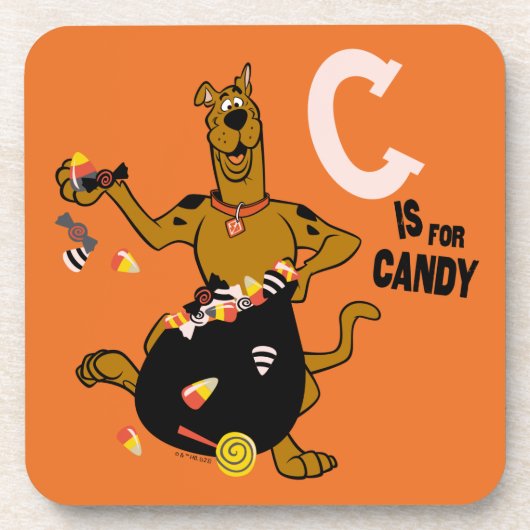 Scooby-Doo | C ist für Candy Getränkeuntersetzer (Vorderseite)