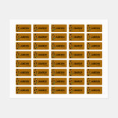 Scooby-Doo Camouflage Labels Etiketten (Blatt)