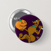 Scooby-Doo Carving Pumpkin Button (Vorne & Hinten)
