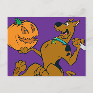 Scooby-Doo Carving Pumpkin Postkarte