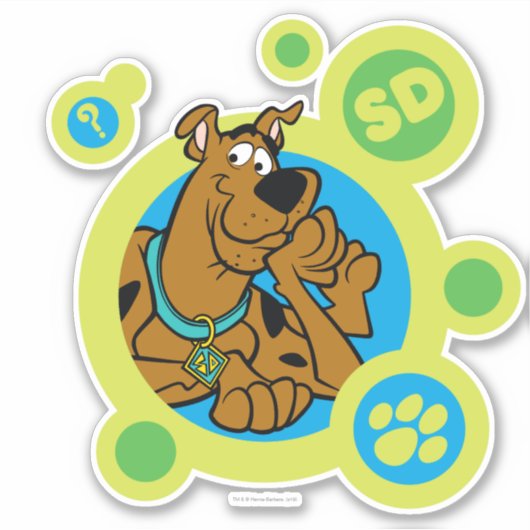Scooby-Doo Circles SD-Abzeichen Aufkleber (Vorderseite)