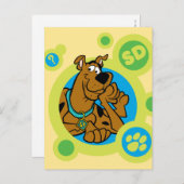 Scooby-Doo Circles SD-Abzeichen Postkarte (Vorne/Hinten)