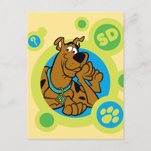 Scooby-Doo Circles SD-Abzeichen Postkarte (Vorderseite)