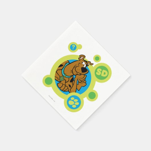 Scooby-Doo Circles SD-Abzeichen Serviette (Ecke)
