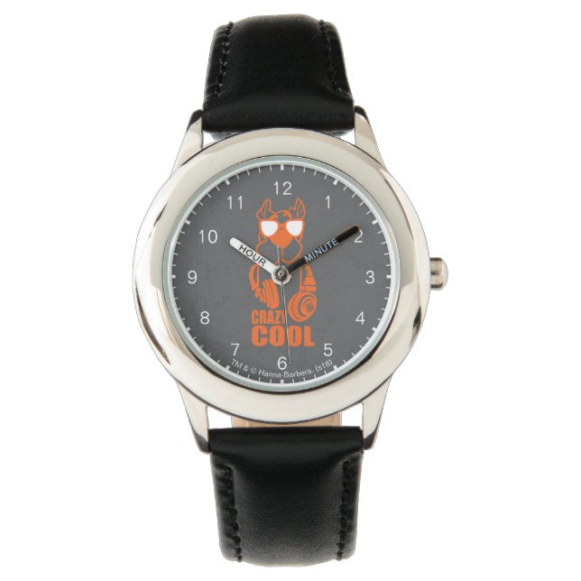Scooby-Doo "Crazy Cool" Headphone Graphic Armbanduhr (Vorderseite)