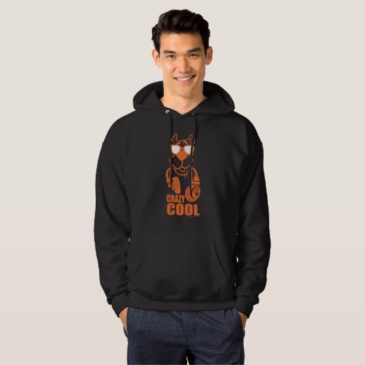 Scooby-Doo "Crazy Cool" Headphone Graphic Hoodie (Vorne ganz)