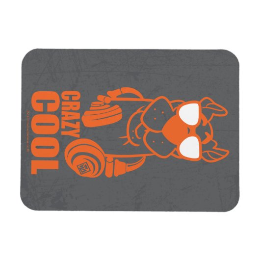Scooby-Doo "Crazy Cool" Headphone Graphic Magnet (Horizontal)