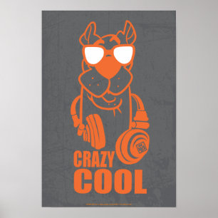 Scooby-Doo "Crazy Cool" Headphone Graphic Poster