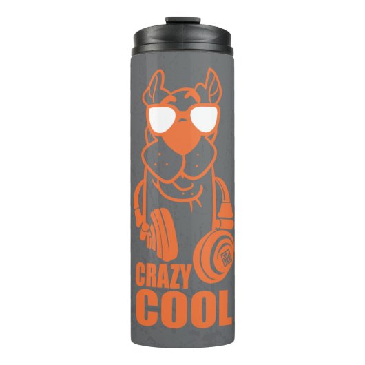 Scooby-Doo "Crazy Cool" Headphone Graphic Thermosbecher (Vorderseite)