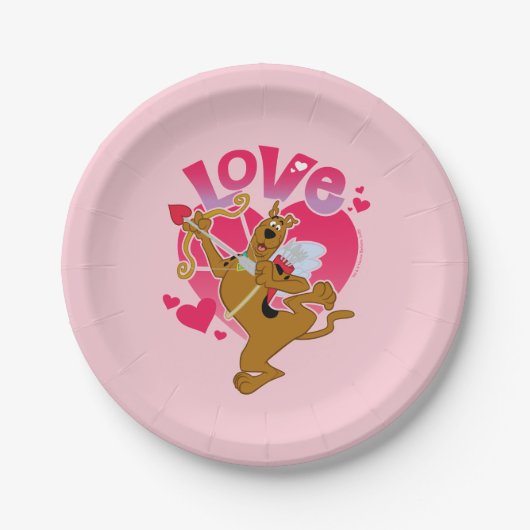 Scooby-Doo Cupid - Liebe Pappteller (Vorderseite)