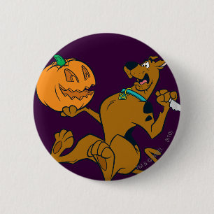 Scooby-Doo, das Kürbis schnitzt Button