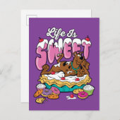 Scooby-Doo "Das Leben ist süß" Postkarte (Vorne/Hinten)
