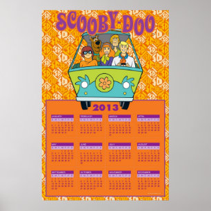 Scooby-Doo Der Mystery Machine 2013 Kalender Poster