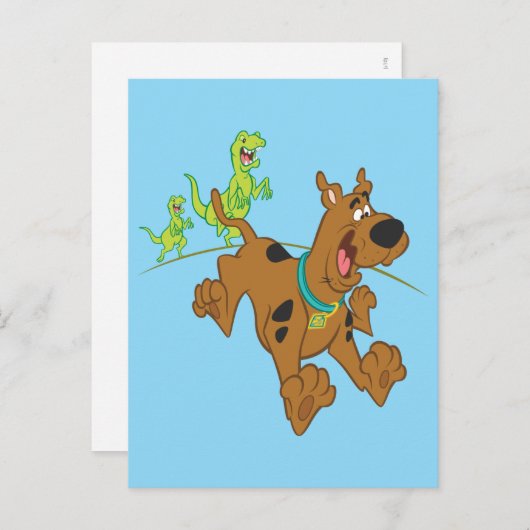 Scooby-Doo Dinosaur Escape Postkarte (Vorne/Hinten)