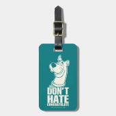 Scooby-Doo "Don't Hate, Congratuliere" Grafik Gepäckanhänger (Vorderseite vertikal)
