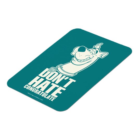 Scooby-Doo "Don't Hate, Congratuliere" Grafik Magnet (Linke Seite)