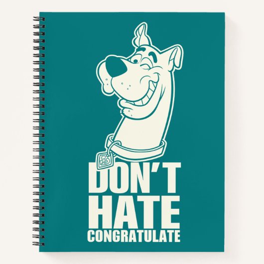 Scooby-Doo "Don't Hate, Congratuliere" Grafik Notizblock (Vorderseite)