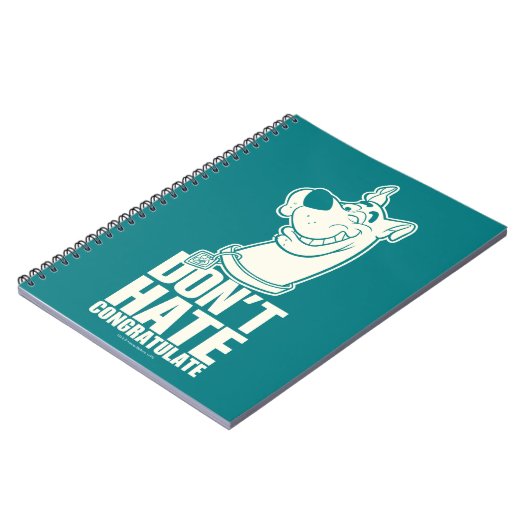 Scooby-Doo "Don't Hate, Congratuliere" Grafik Notizblock (Linke Seite)