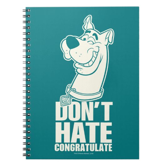 Scooby-Doo "Don't Hate, Congratuliere" Grafik Notizblock (Vorderseite)