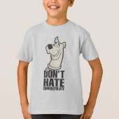 Scooby-Doo "Don't Hate, Congratuliere" Grafik T-Shirt (Vorderseite)