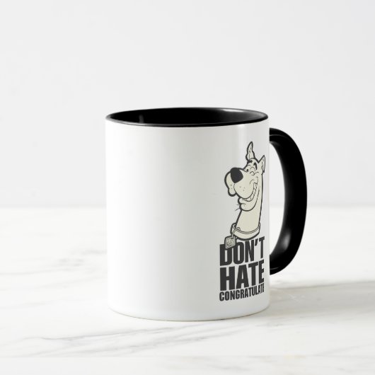 Scooby-Doo "Don't Hate, Congratuliere" Grafik Tasse (VorderseiteRechts)