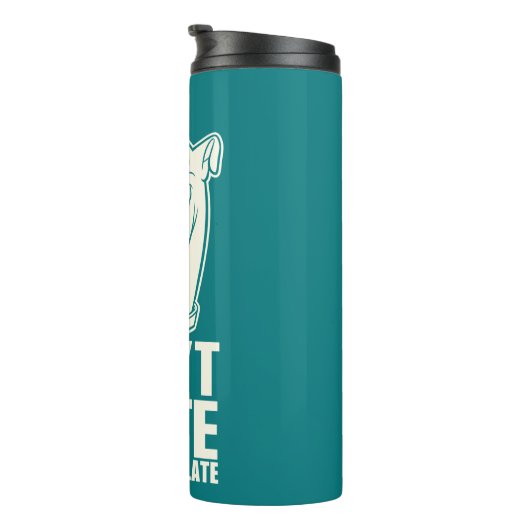 Scooby-Doo "Don't Hate, Congratuliere" Grafik Thermosbecher (Nach rechts gedreht)