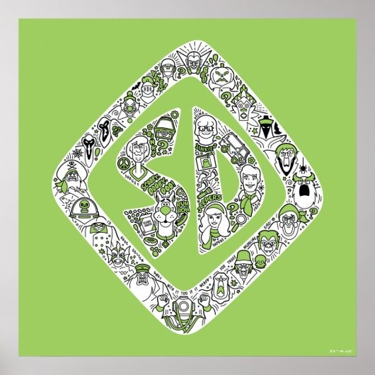 Scooby-Doo Doodle Art Poster (Vorne)