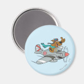 Scooby-Doo Flying-Flugzeug Magnet (Vorderseite/Rückseite)