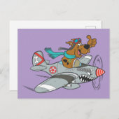 Scooby-Doo Flying-Flugzeug Postkarte (Vorne/Hinten)