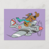 Scooby-Doo Flying-Flugzeug Postkarte (Vorderseite)