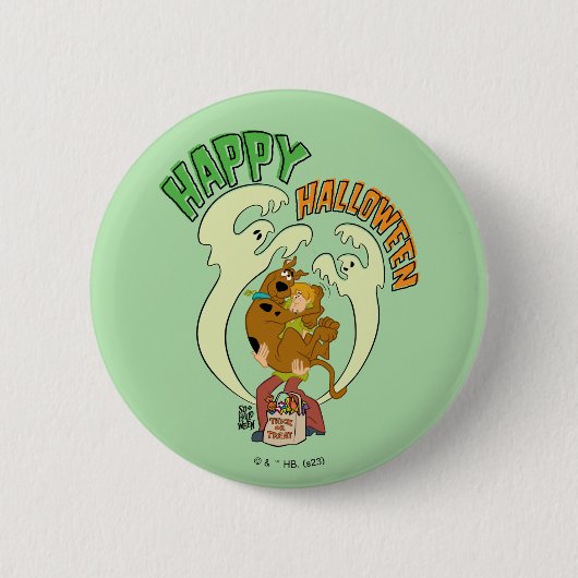 Scooby-Doo | Frohe Halloween Button (Vorderseite)