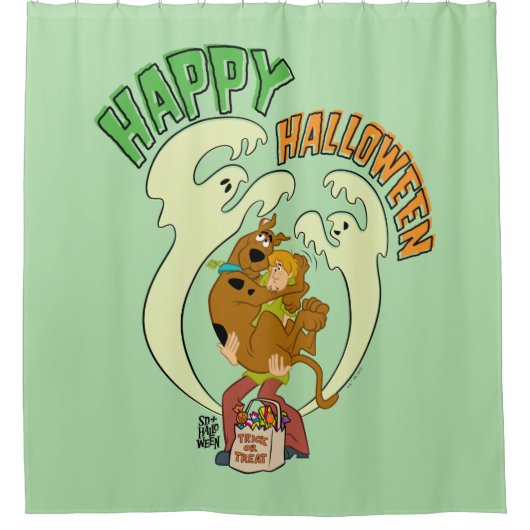 Scooby-Doo | Frohe Halloween Duschvorhang (Vorderseite)