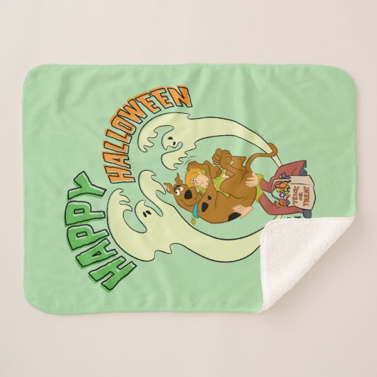 Scooby-Doo | Frohe Halloween Sherpadecke (Vorderseite (Horizontal))