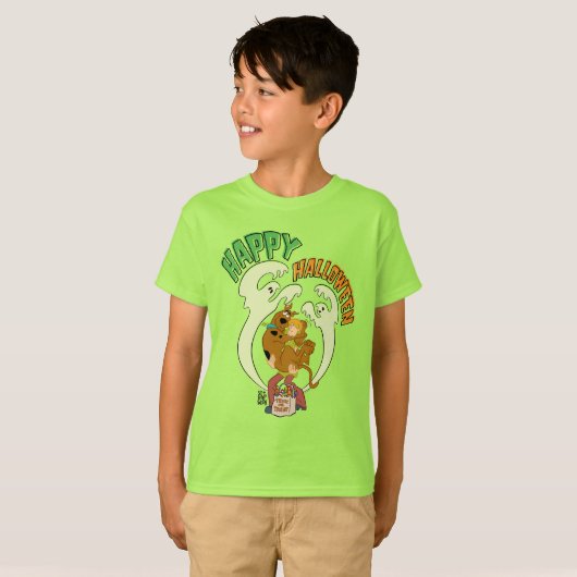Scooby-Doo | Frohe Halloween T-Shirt (Vorne ganz)