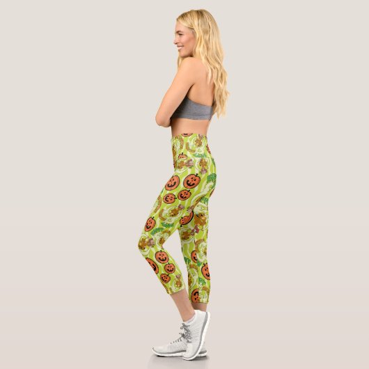 Scooby-Doo | Fröhliches Halloween-Muster Capri Leggings (Links)
