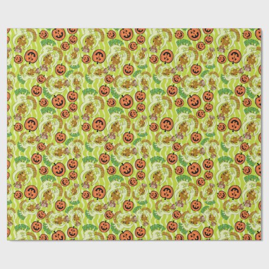 Scooby-Doo | Fröhliches Halloween-Muster Geschenkpapier (Flach)