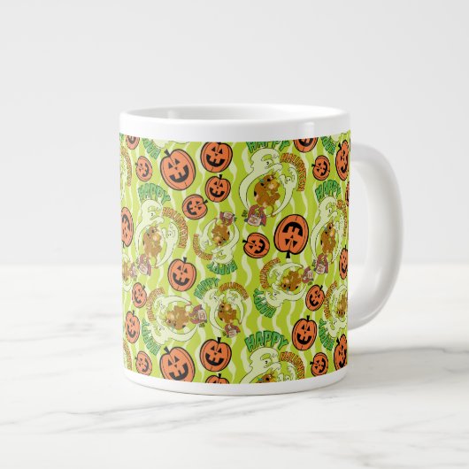 Scooby-Doo | Fröhliches Halloween-Muster Jumbo-Tasse (Vorderseite Rechts)