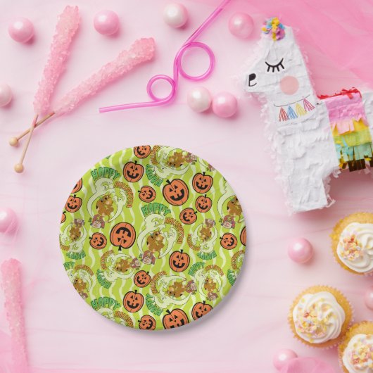 Scooby-Doo | Fröhliches Halloween-Muster Pappteller (Party)