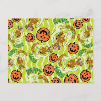 Scooby-Doo | Fröhliches Halloween-Muster Postkarte